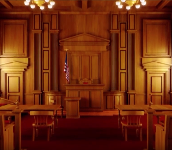 empty courtroom
